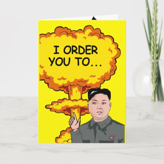 Carte Kim Jong Un Birthday Blast (Devant)
