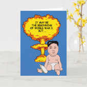 Carte Kim Jong Un Birthday Card - J'espère que vous avez (Fleur jaune)
