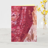 Carte Kimonos mariages japonais en gros plan (Fleur jaune)