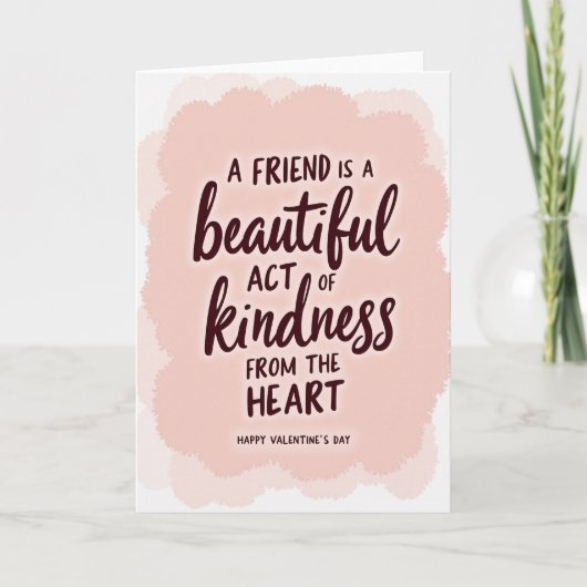 Carte Kind Heart Friend Valentine Card (Devant)