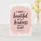 Carte Kind Heart Friend Valentine Card (Fleur jaune)