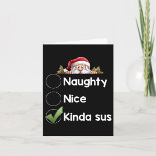 Carte Kinda Sus Christmas Matching Naughty1