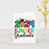 Carte Kinder Graduate Kindergarten 2024 Cadeaux d'études (Fleur jaune)