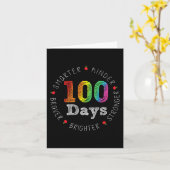Carte Kinder Plus Smarter Plus Fort 100 Jours De Schoo (Fleur jaune)