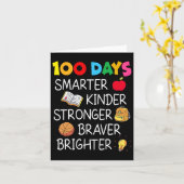 Carte Kinder Plus Smarter Plus Fort 100 Jours De Schoo (Fleur jaune)