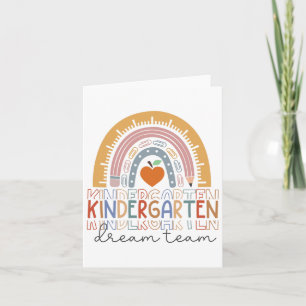 Carte Kindergarten Dream Team Rainbow Bienvenue Ck À Sch