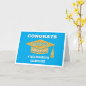 Carte Kindergarten graduate Congrats (Fleur jaune)