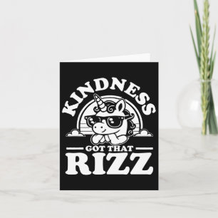 Carte Kindness Anti Bulbing Week Unicorn A Reçu Rizz Sti