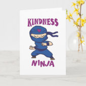 Carte Kindness Ninja (Fleur jaune)