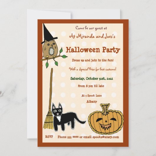 Carte Kine de Halloween (Devant)