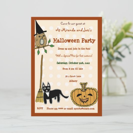 Carte Kine de Halloween (Debout devant)