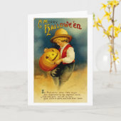 Carte Kine de Halloween (Fleur jaune)