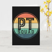 Carte Kinésithérapie rétro Pt Squad  (Fleur jaune)