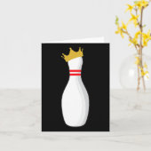 Carte King Bowling Pin Drôle Grèves Graphiques Et Déchet (Fleur jaune)
