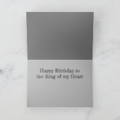 Carte KIng de mon coeur Anniversaire (Intérieur)