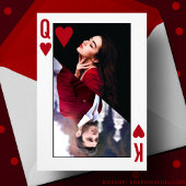Carte King & Queen of Hearts Red Photo Saint Valentin