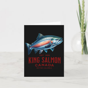 Carte King Saumon River Pêche En Colombie-Britannique Ca