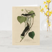 Carte Kingbird de l'est des oiseaux d'Amérique d'Audubon (Fleur jaune)