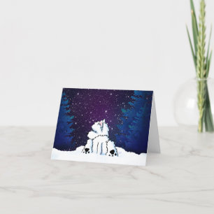 Carte KiniArt Westie Hiver
