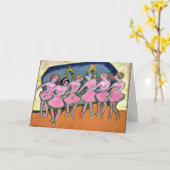 Carte Kirchner - Six Danseurs, célèbre peinture, (Fleur jaune)