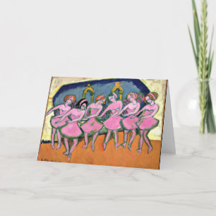 Carte Kirchner - Six Danseurs, célèbre peinture,