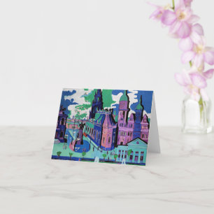 Carte Kirchner - Vue de Dresden