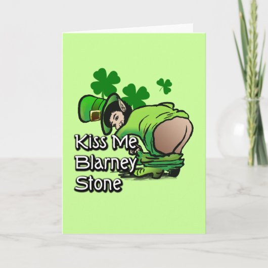 Carte Kiss Me Blarney Stone (Devant)
