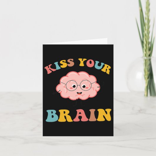 Carte Kiss Your Brain Sped Enseignant Appréciation Ck À (Devant)
