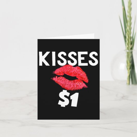 Carte Kisses For Only One Dollar Valentine's Day Edition (Devant)