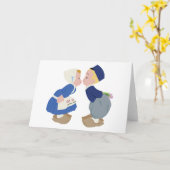 Carte Kissing Dutch (Fleur jaune)