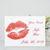 Carte Kissing Red lips (Debout devant)