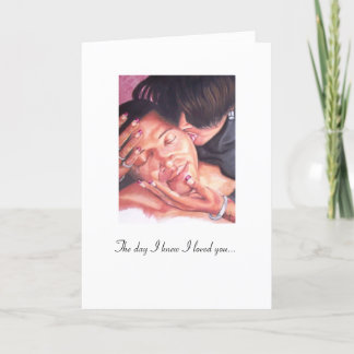 Carte KISSOFAWOMAN, le jour où j'ai su que je vous ai