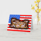 Carte Kit de tambour américain (Fleur jaune)