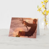 Carte Kiteboard Greeting Card (Fleur jaune)
