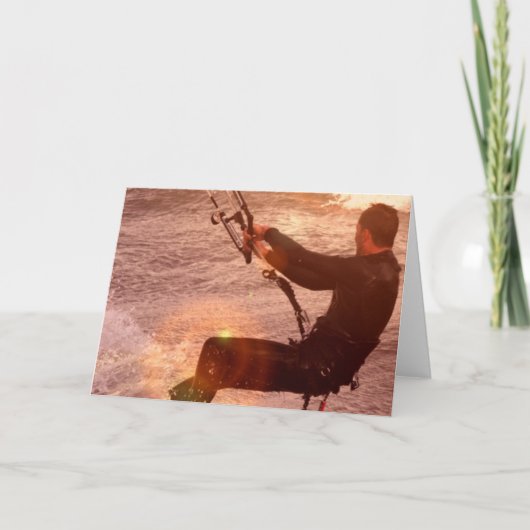 Carte Kiteboard Greeting Card (Devant)