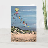 Carte "Kites on the Beach" (Devant)