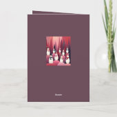 Carte Kits de conception de thème rose pour bonhommes de (Dos)