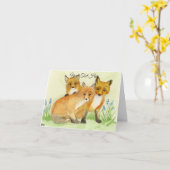 Carte Kits Fox (Fleur jaune)