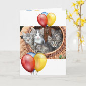 Carte Kitten (Fleur jaune)