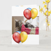 Carte Kitten (Fleur jaune)