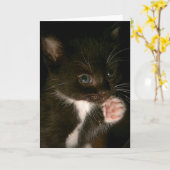 Carte Kitten (Fleur jaune)