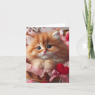 Carte Kitten de la Saint-Valentin adorable