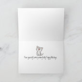 Carte Kitten de Noël à l'aquarelle (Intérieur)