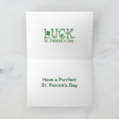 Carte Kitten, Fleurs, Shamrock & Pois verts (Intérieur)