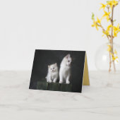 Carte Kitten Love (Fleur jaune)