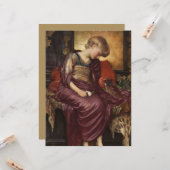 Carte Kitten (par Frederic Leighton) (Devant/Arrière en situation)