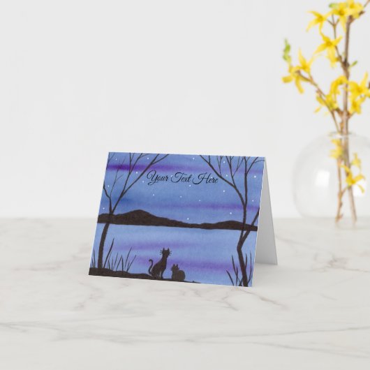 Carte Kitties (Fleur jaune)