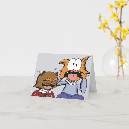 Carte Kitties Renaissance (Fleur jaune)