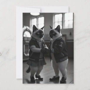 Carte Kitties Sock Hop
