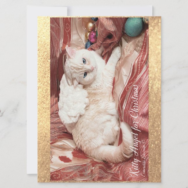 Carte Kitty Angel pour Noël (Devant)